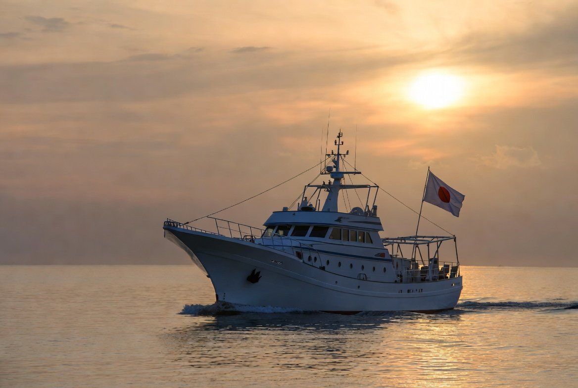 ヤマハ: Das japanische Meer ist ruhig, stille Kraft — und wird oft von einem Hersteller von Fischerbooten gesehen: Yamaha.