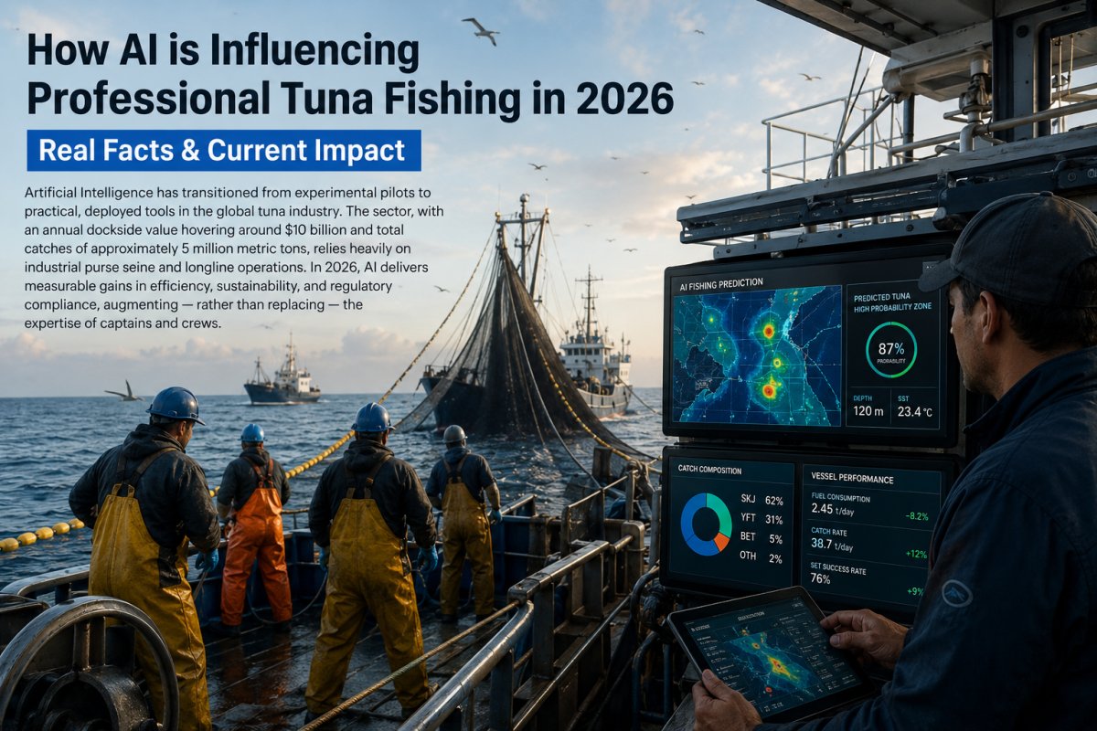Come l'IA sta influenzando la pesca professionale del tonno nel 2026 – fatti reali e impatto attuale